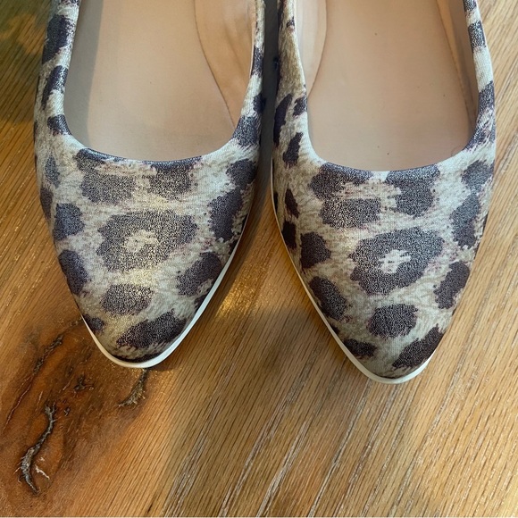 Easy Spirit Madella pointy toe taupe Metallic leopard Comfort Flats sz 7.5 - Picture 3 of 5